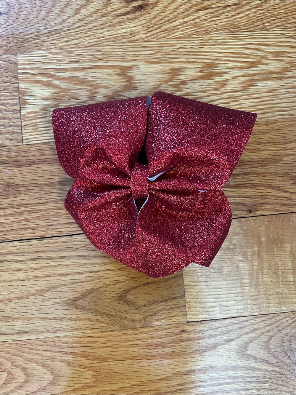 Cheerleading - Glitter Red Hair Bow for Kids